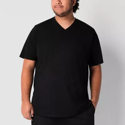 Stylus Big and Tall Mens V Neck Short Sleeve T-Shirt