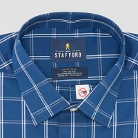 Stafford Magna Ready® Mens Regular Fit Easy-on + Easy-off Sensory Friendly Adaptive Stretch Fabric Wrinkle Free Long Sleeve Dress Shirt