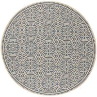 Safavieh Linden Collection Barnes Geometric Round Area Rug