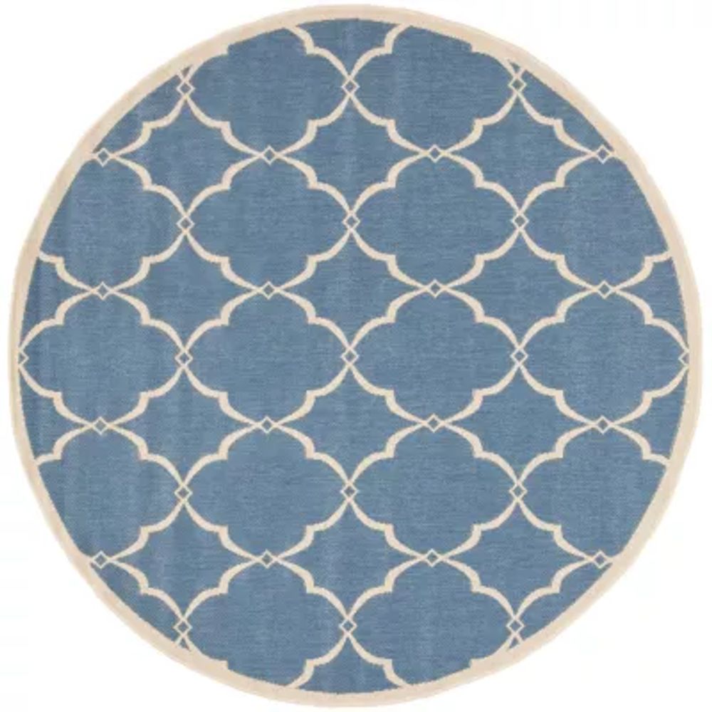 Safavieh Linden Collection Dina Geometric Round Area Rug