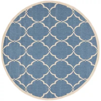 Safavieh Linden Collection Dina Geometric Round Area Rug