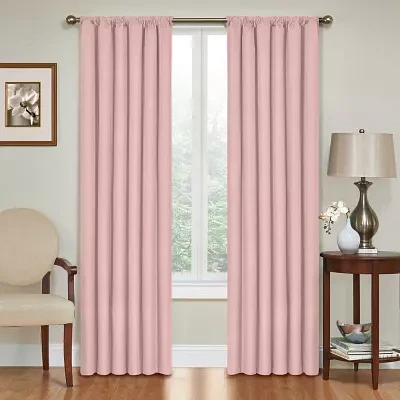 Eclipse Kendall Kids Thermaback Rod Pocket Energy Saving Blackout Single Curtain Panel