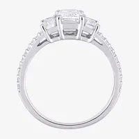 Womens 1 3/4 CT. T.W. Lab Created White Moissanite 10K Gold Engagement Ring