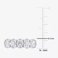 2MM Lab Created White Moissanite 10K Gold Eternity Band