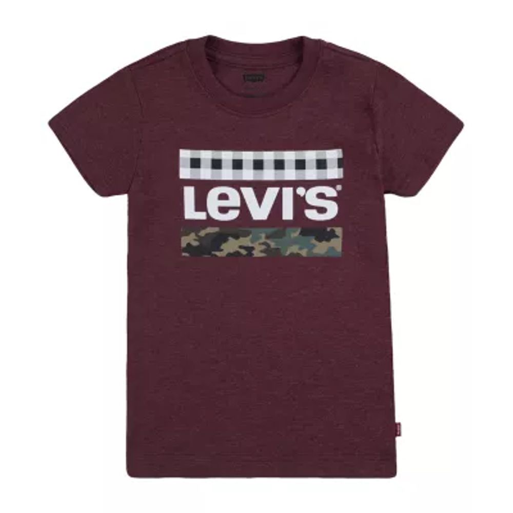 Levi's Big Boys Crew Neck Short Sleeve Graphic T-Shirt