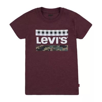 Levi's Big Boys Crew Neck Short Sleeve Graphic T-Shirt