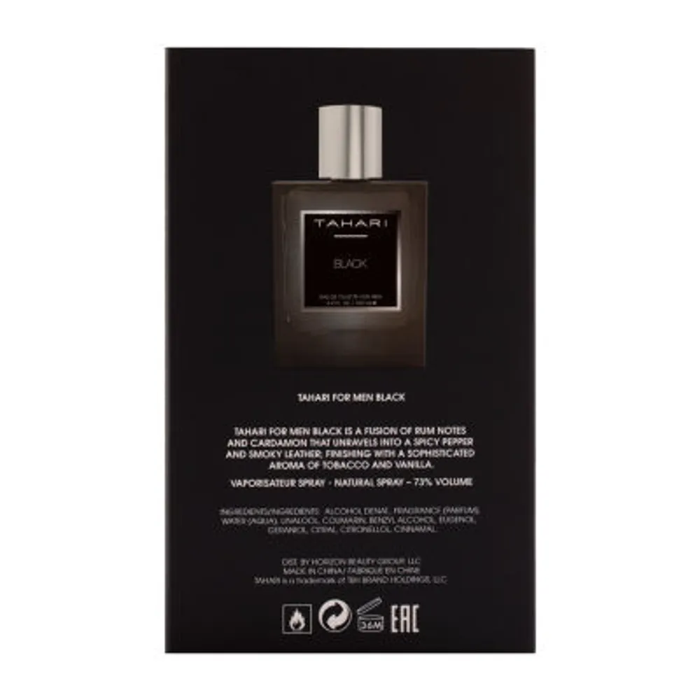 Tahari Black Eau De Toilette For Men, 3.4 Oz