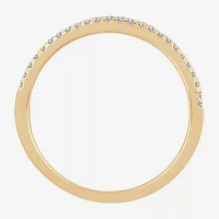 Womens 1/5 CT. Natural White Diamond 10K Gold Anniversary Wedding Band