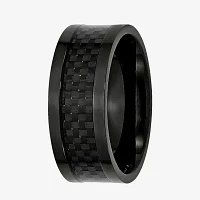 Mens 9mm Titanium Black Ion-Plated Wedding Band