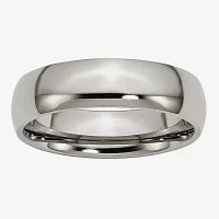 Mens 6mm Titanium Wedding Band