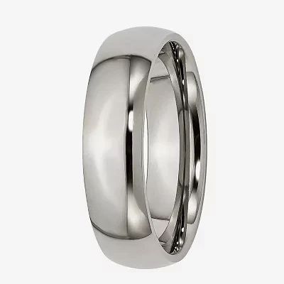 Mens 6mm Titanium Wedding Band