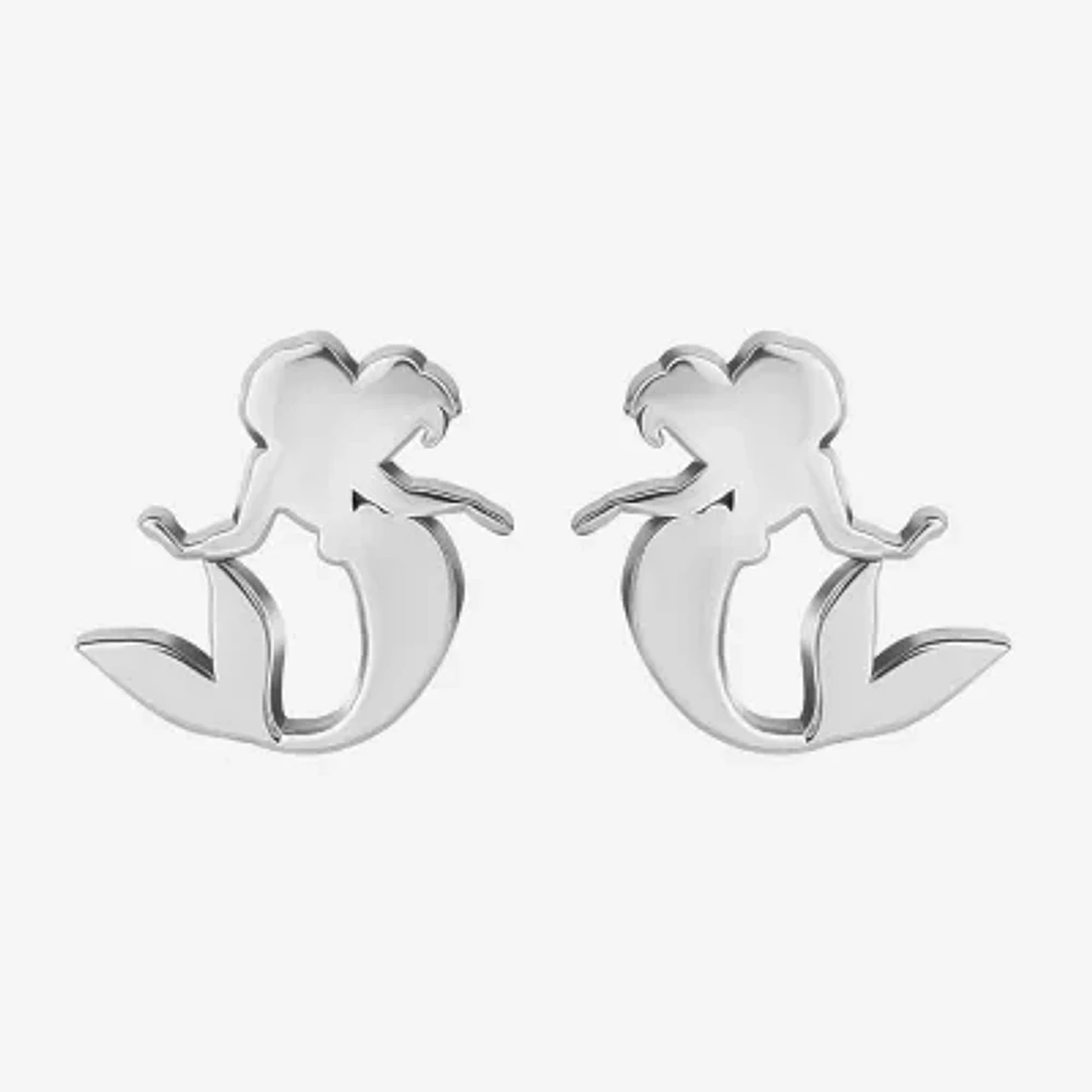 Disney Ariel Sterling Silver Stud Earrings