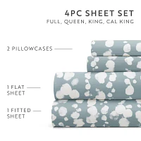 Casual Comfort Cloud Burst Patterned Sheet Set