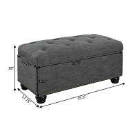 7th Avenue Storage Ottoman