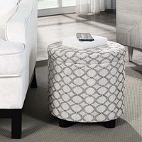 Designs4Comfort Round Storage Ottoman