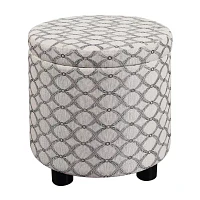 Designs4Comfort Round Storage Ottoman