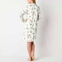 Liz Claiborne Cool and Calm Womens Long Sleeve Nightshirt