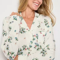 Liz Claiborne Cool and Calm Womens Long Sleeve Nightshirt