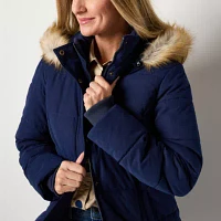 St. John's Bay Womens Heavyweight Puffer Jacket