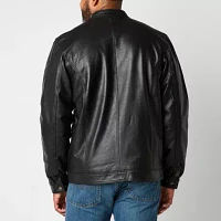 Victory Racing Mens Big and Tall Leather Midweight Jacket