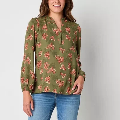 Frye and Co. Womens Long Sleeve Blouse