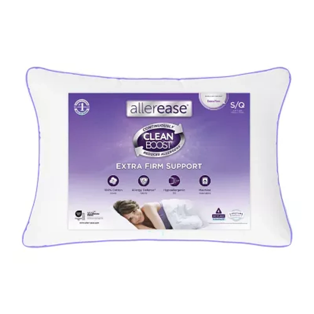 Allerease Cleanboost Extra Firm Support Pillow