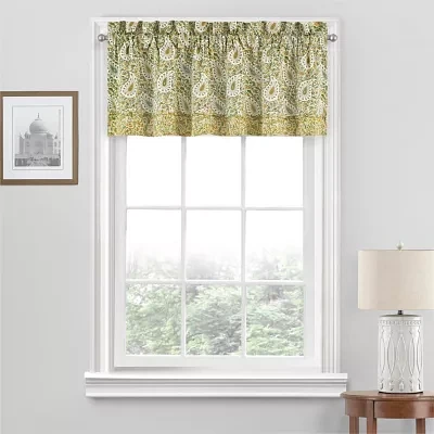 Waverly Paisley Rod Pocket Tailored Valance