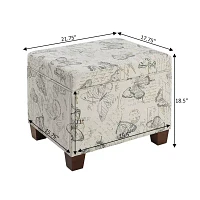 Madisson Cushioned Storage Ottoman