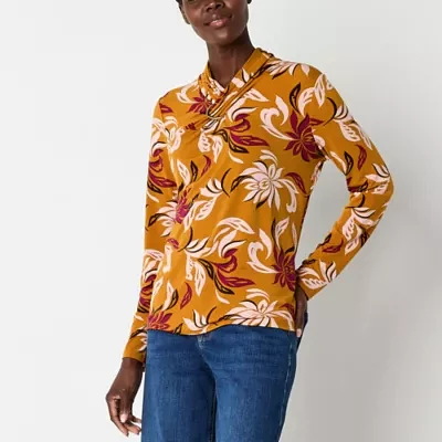 Liz Claiborne Womens Long Sleeve Blouse