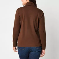 St. John's Bay Womens Turtleneck Long Sleeve T-Shirt
