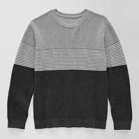 Thereabouts Little & Big Boys Crew Neck Long Sleeve Pullover Sweater