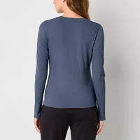 Stylus Womens Crew Neck Long Sleeve T-Shirt