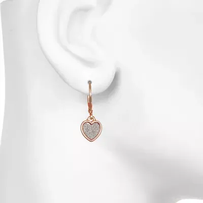 Bijoux Bar Heart Heart Drop Earrings