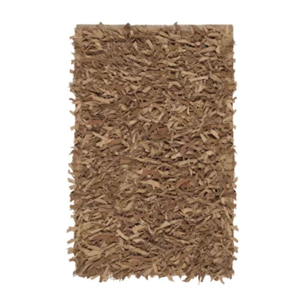 Safavieh Leather Shag Collection Akilah Solid Area Rug