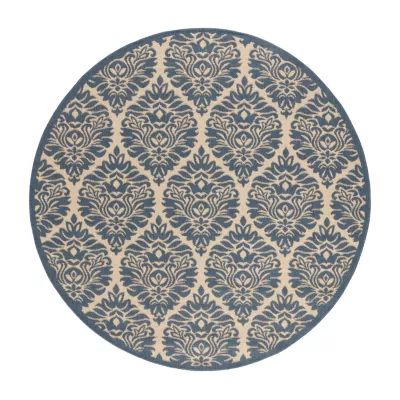 Safavieh Linden Collection Nikola Geometric RoundArea Rug