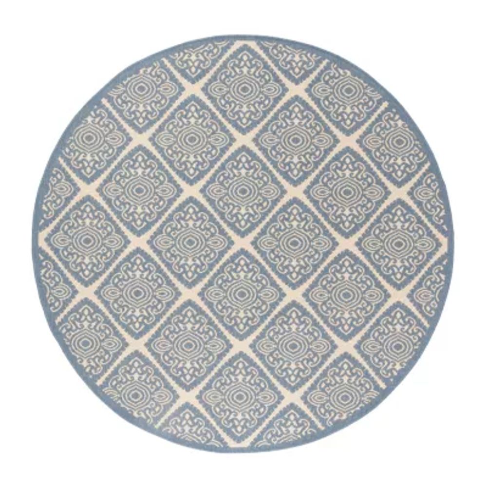 Safavieh Linden Collection Raymond Geometric RoundArea Rug