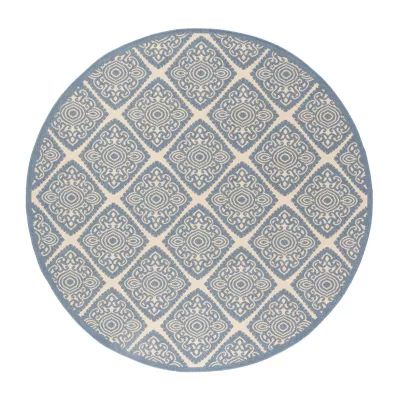 Safavieh Linden Collection Raymond Geometric RoundArea Rug