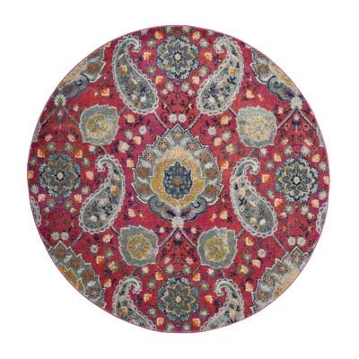 Safavieh Madison Collection Baldric Floral Round Area Rug