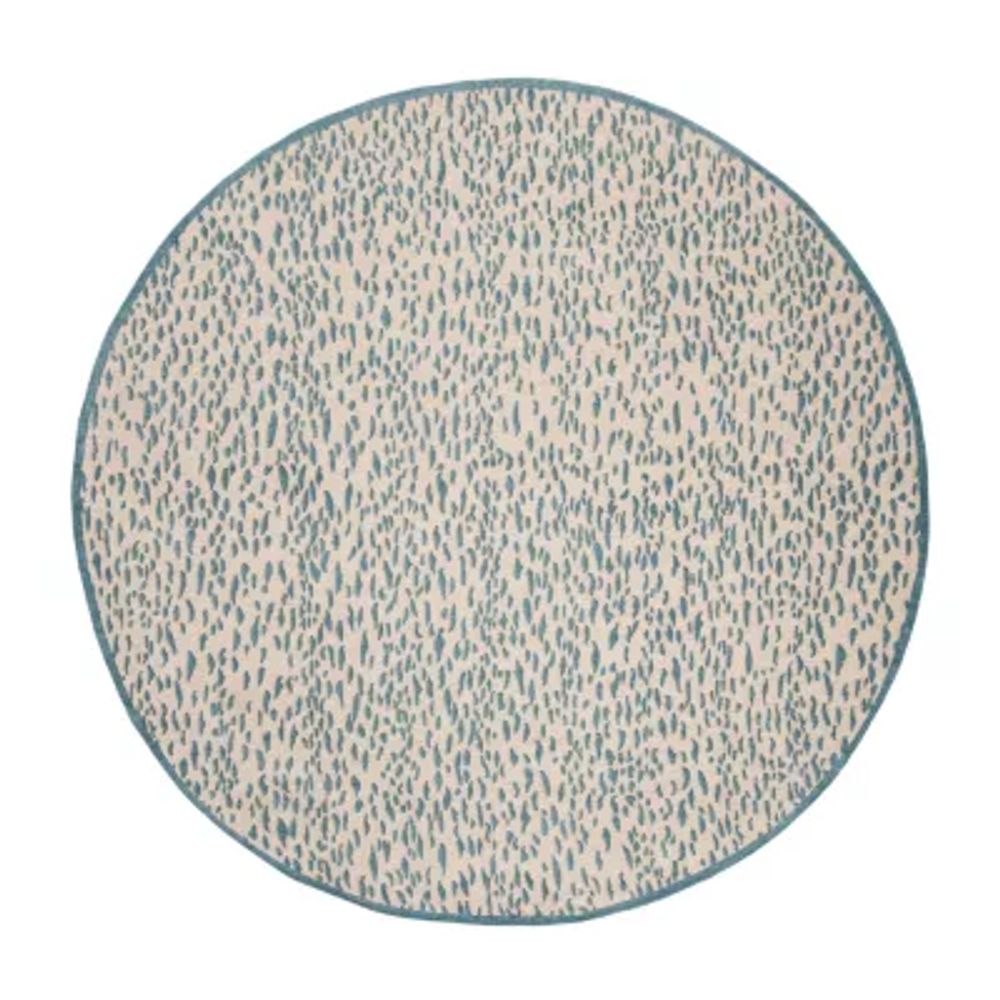 Safavieh Marbella Collection Gaia Geometric Round Area Rug