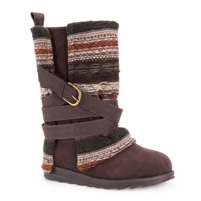 Muk Luks Womens Nikki Water Resistant Flat Heel Winter Boots