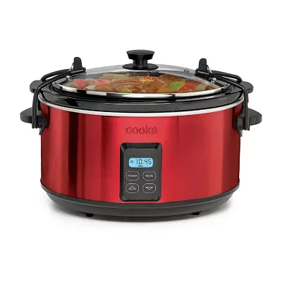 Cooks 5 Quart Programmable Latch and Travel Slow Cooker