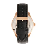 Heritor Mens Automatic Black Leather Strap Watch-Herhr8105