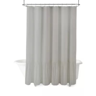 Linden Street Solid Ruffle Shower Curtain