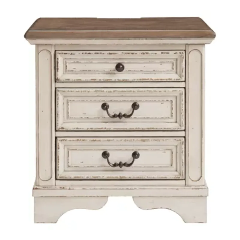 Signature Design by Ashley® Realyn Bedroom Collection 3-Drawer Nightstand