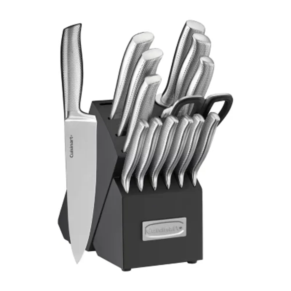 Granitestone 15-pc. Knife Block Set, Color: Black - JCPenney