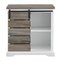 Bianca Small Space Collection Storage Accent Cabinets