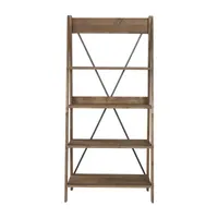 Lisa Small Space Collection 4-Shelf Bookshelf