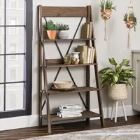 Lisa Small Space Collection 4-Shelf Bookshelf