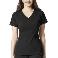 Wonder Wink Aero 6129 Womens Plus V Neck Stretch Fabric Short Sleeve Scrub Top