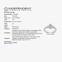 Signature By Modern Bride (H-I / I1) Womens 1/2 CT. T.W. Lab Grown White Diamond 10K Gold Pear Side Stone Halo Engagement Ring